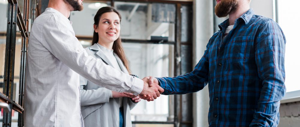 Men shaking hands